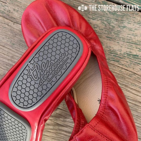 Storehouse Flats Oil Tanned Cherry Red - Picture 4 of 4